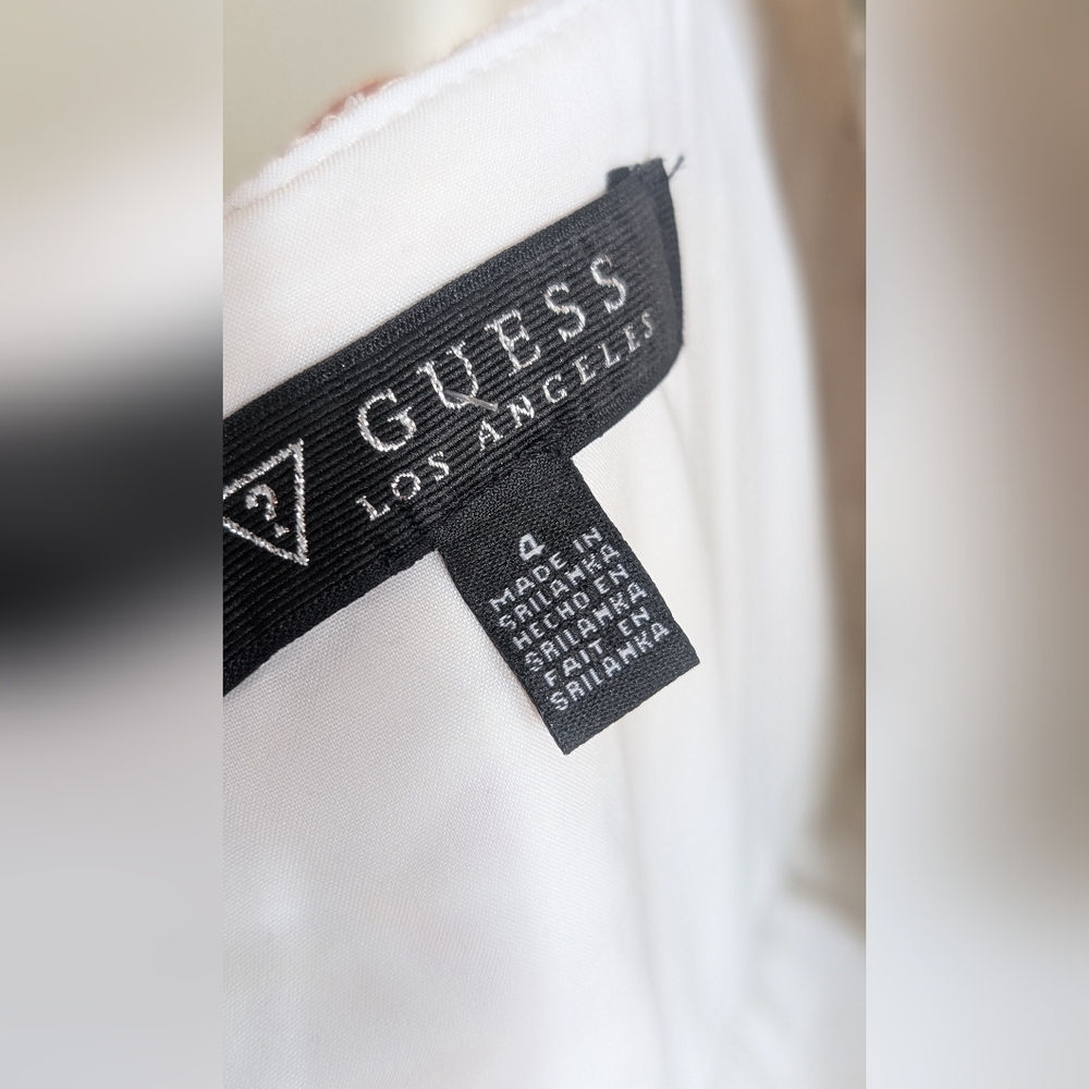 Guess Ivory Lace V-Neck Mini‎       Dress - 0002 - Picture 7 of 8